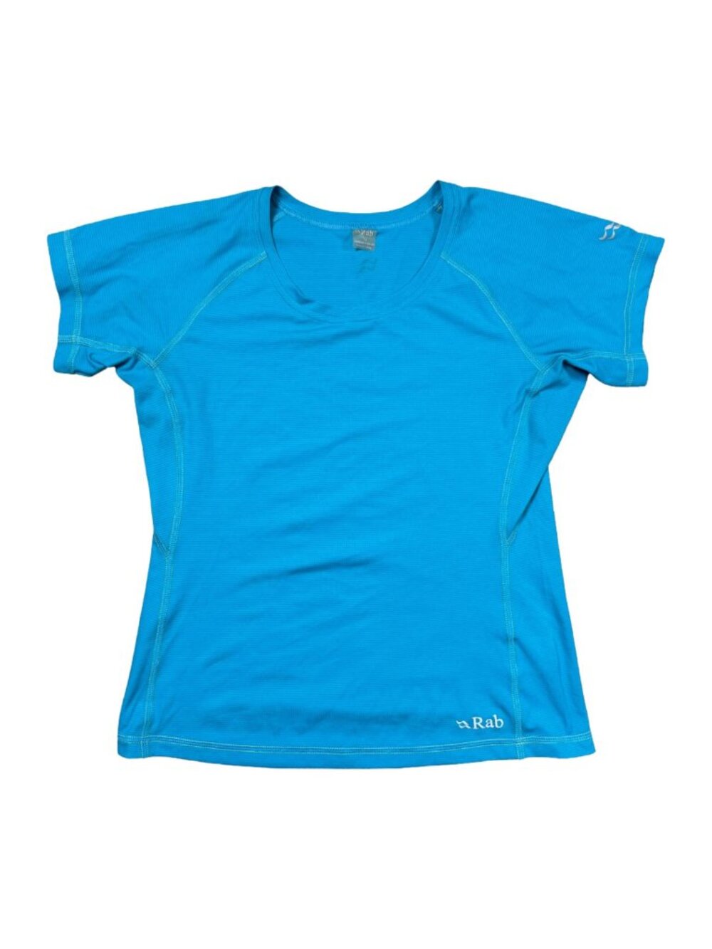 Rab Women’s Interval Tee Size 10 Blue Short Sleeve Athletic Running Hiking Shirt